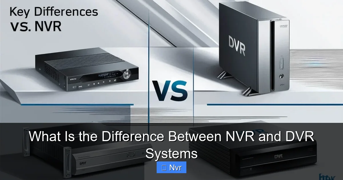 What Is the Difference Between NVR and DVR Systems - content1 visual guide