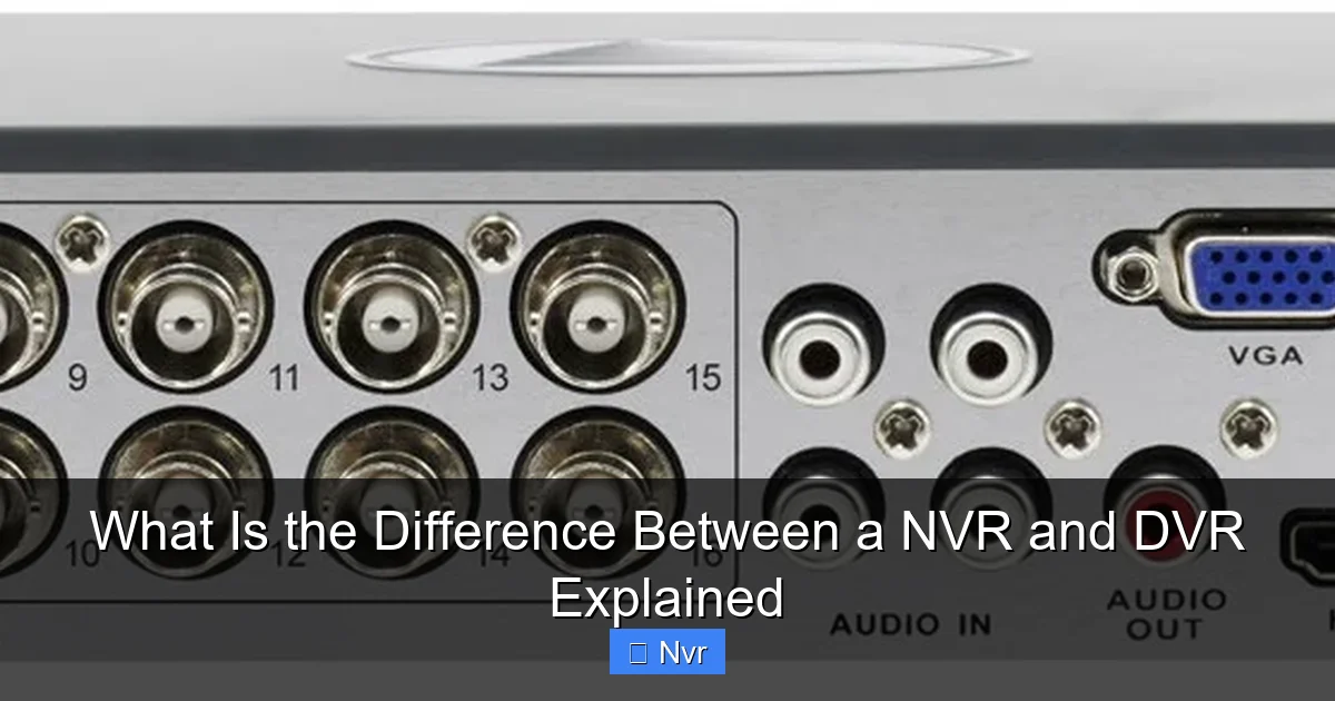 What Is the Difference Between a NVR and DVR Explained - content1 visual guide