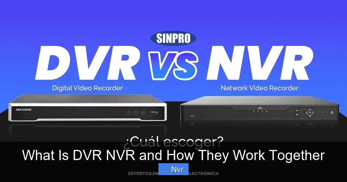 What Is DVR NVR and How They Work Together - content1 visual guide