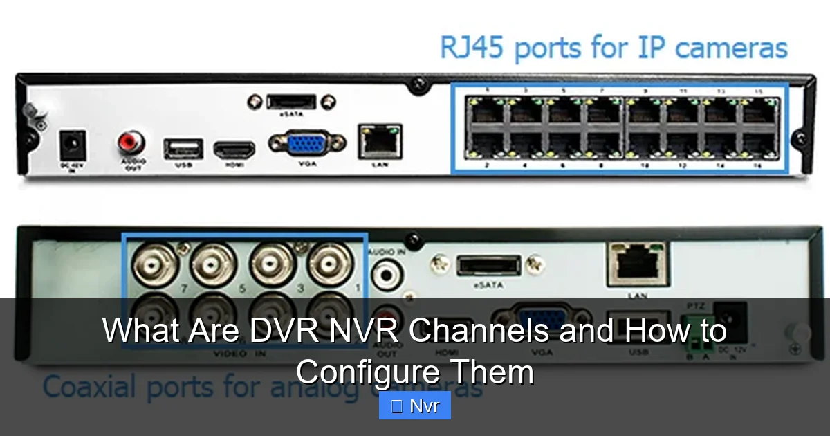 What Are DVR NVR Channels and How to Configure Them - content2 visual guide