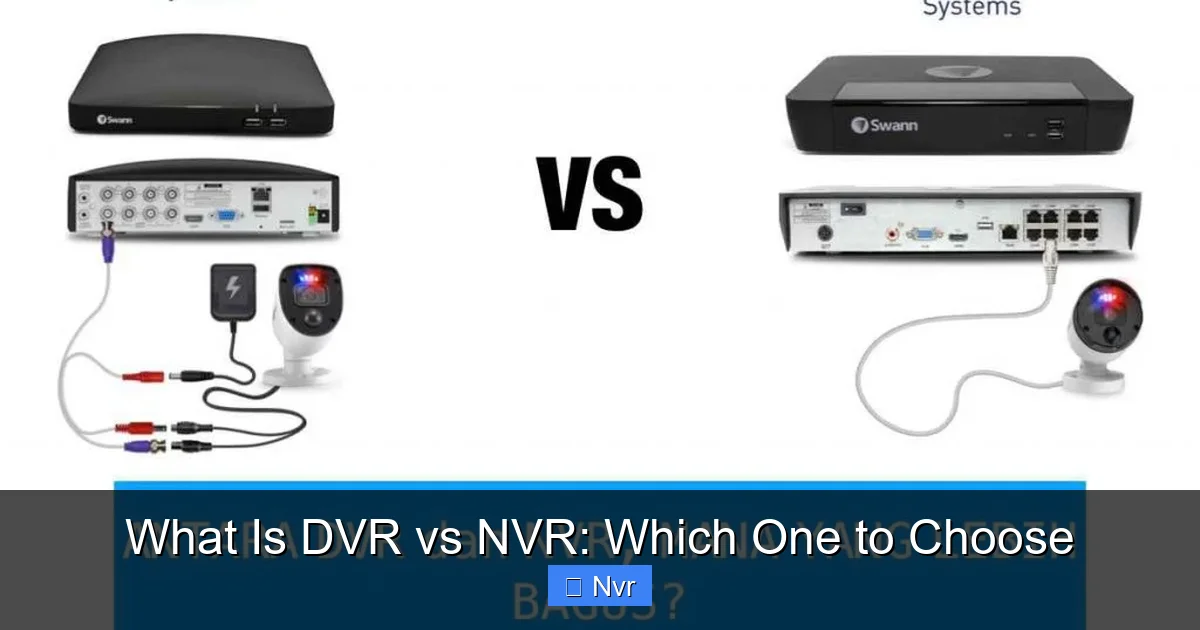 What Is DVR vs NVR: Which One to Choose - content1 visual guide