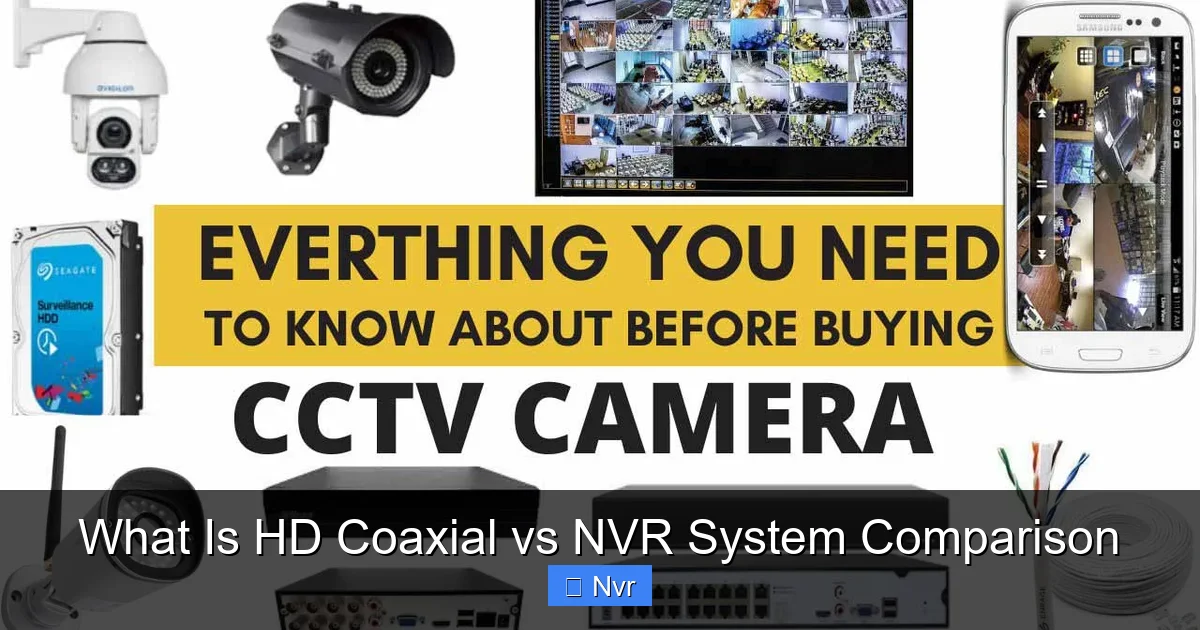 What Is HD Coaxial vs NVR System Comparison - content1 visual guide