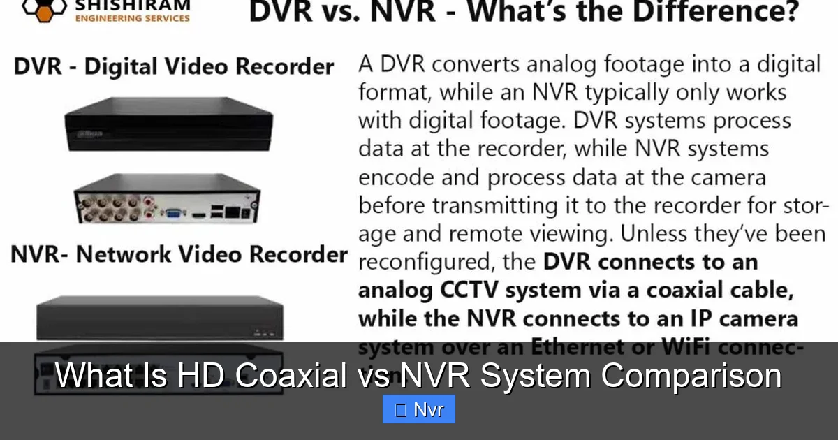 What Is HD Coaxial vs NVR System Comparison - content2 visual guide