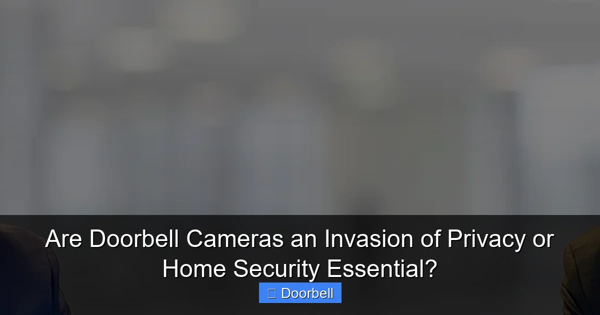 Are Doorbell Cameras an Invasion of Privacy or Home Security Essential? - content1 visual guide