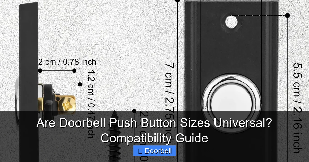 Are Doorbell Push Button Sizes Universal? Compatibility Guide - content1 visual guide