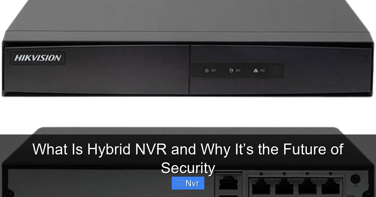 What Is Hybrid NVR and Why It’s the Future of Security - content1 visual guide