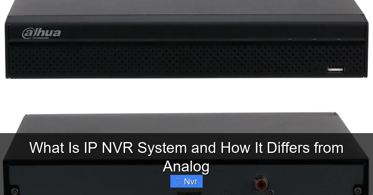 What Is IP NVR System and How It Differs from Analog - content1 visual guide