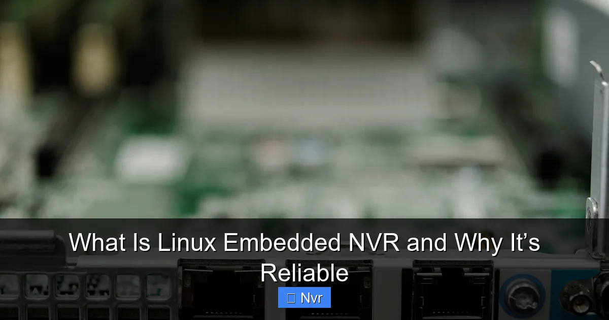 What Is Linux Embedded NVR and Why It’s Reliable - content2 visual guide