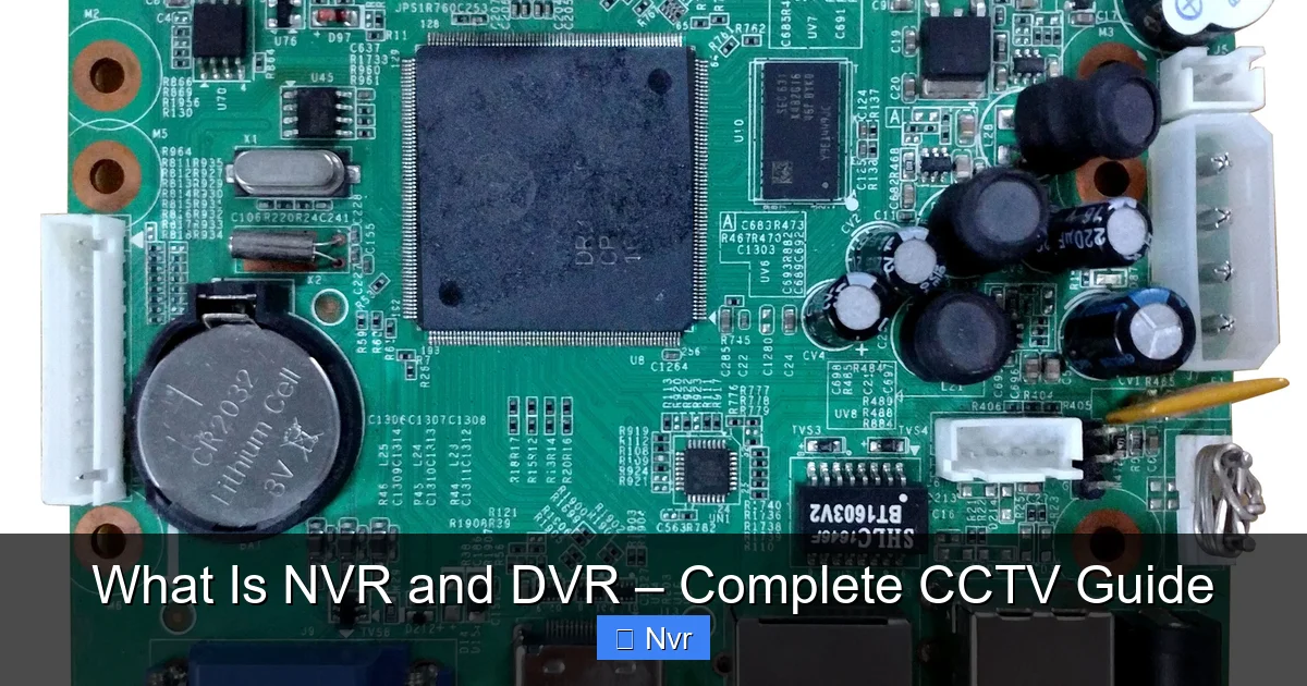 What Is NVR and DVR – Complete CCTV Guide - content2 visual guide
