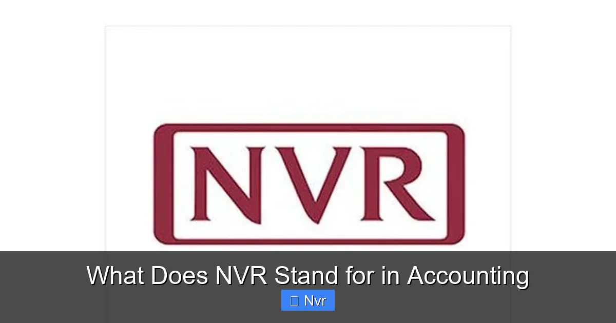 What Does NVR Stand for in Accounting - content2 visual guide