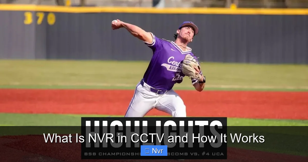 What Is NVR in CCTV and How It Works - content1 visual guide