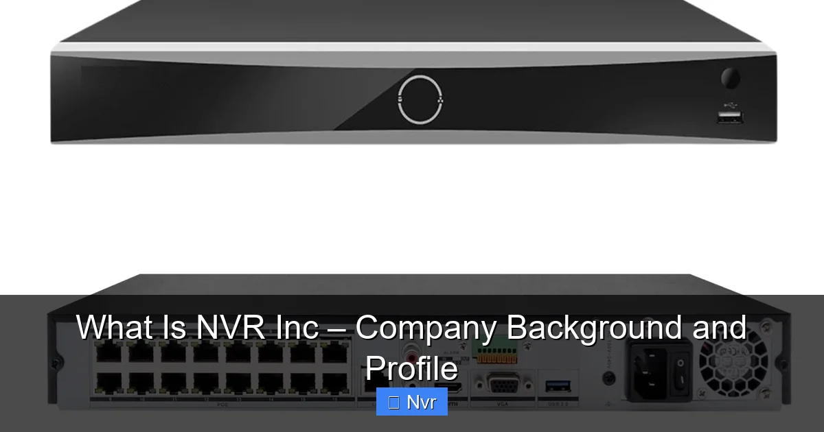 What Is NVR Inc – Company Background and Profile - content2 visual guide