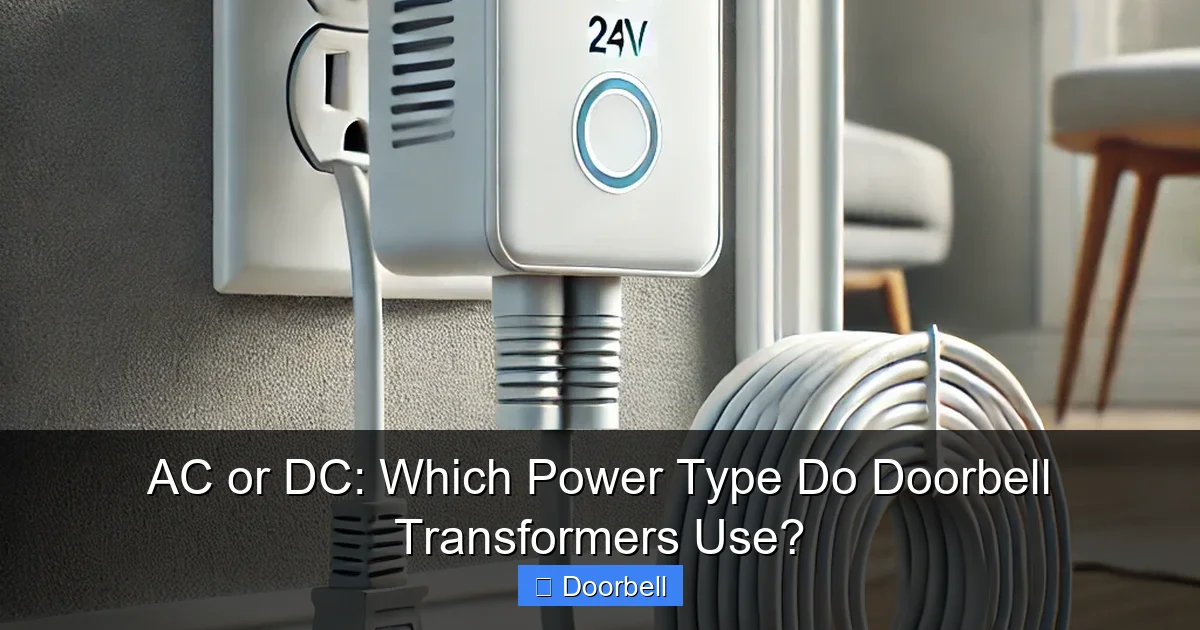 AC or DC: Which Power Type Do Doorbell Transformers Use? - content1 visual guide