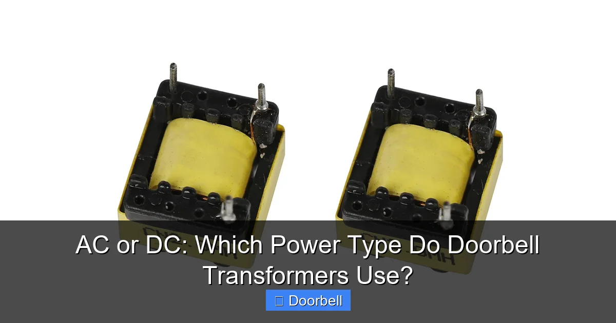 AC or DC: Which Power Type Do Doorbell Transformers Use? - content2 visual guide