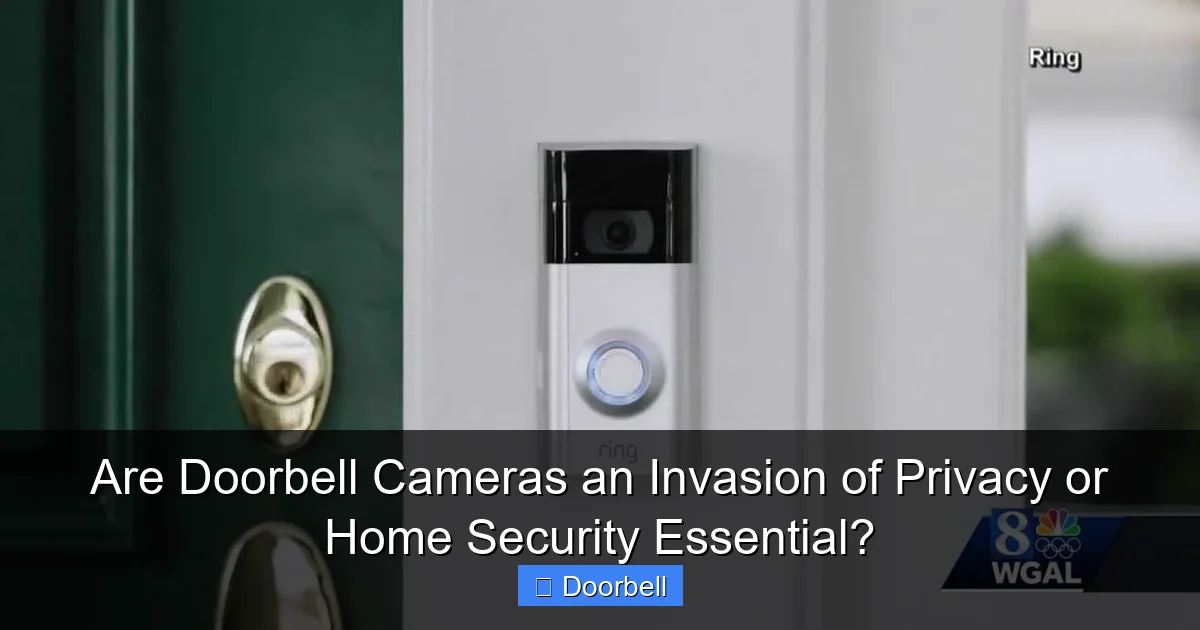 Are Doorbell Cameras an Invasion of Privacy or Home Security Essential? - content2 visual guide