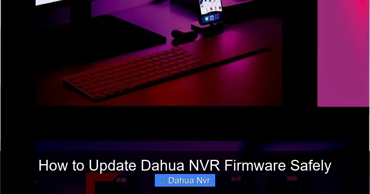 How to Update Dahua NVR Firmware Safely - content2 visual guide