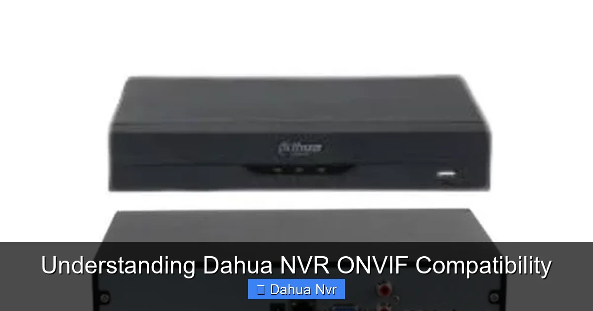 Understanding Dahua NVR ONVIF Compatibility - content2 visual guide