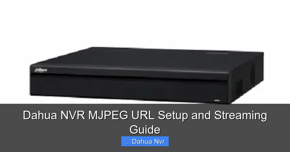 Dahua NVR MJPEG URL Setup and Streaming Guide - content2 visual guide