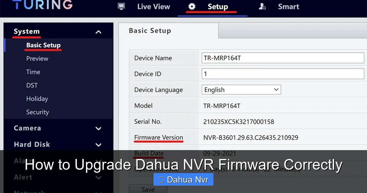 How to Upgrade Dahua NVR Firmware Correctly - content1 visual guide