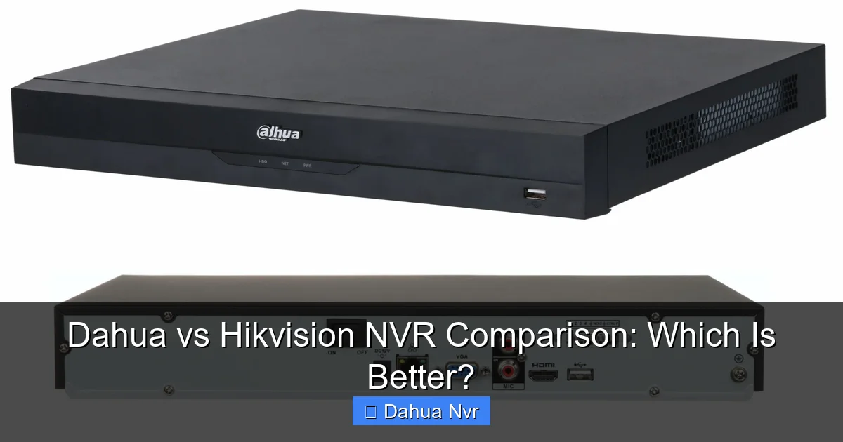 Dahua vs Hikvision NVR Comparison: Which Is Better? - content2 visual guide