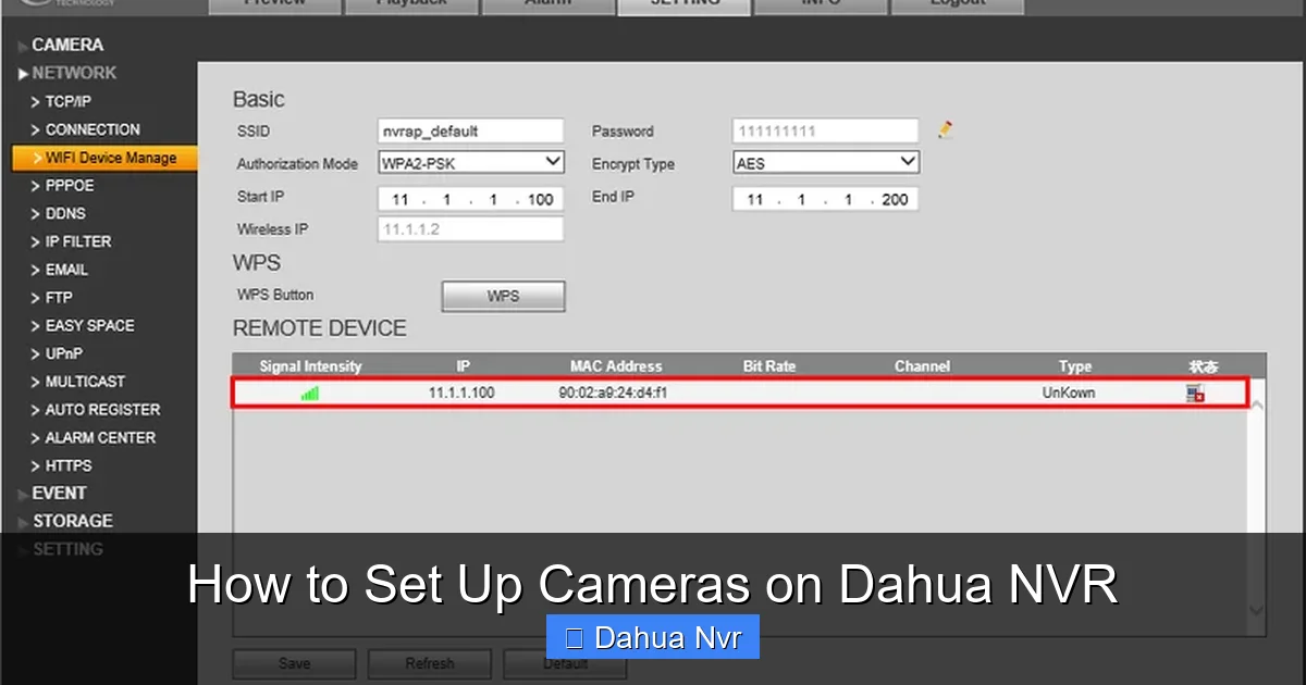 How to Set Up Cameras on Dahua NVR - content1 visual guide