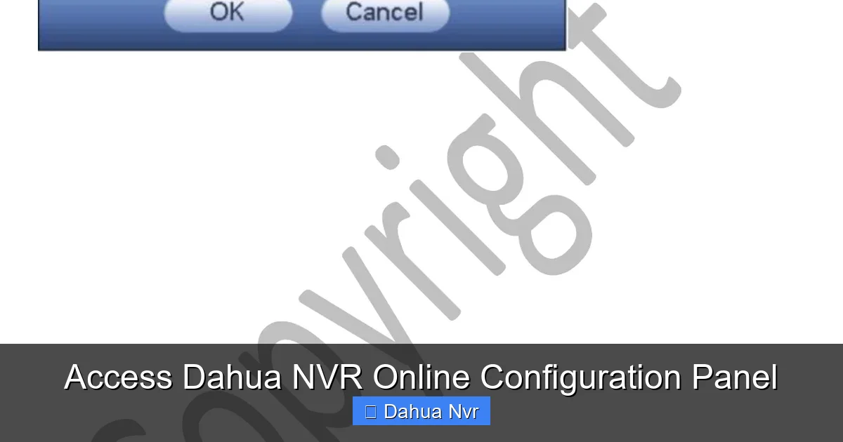 Access Dahua NVR Online Configuration Panel - content2 visual guide