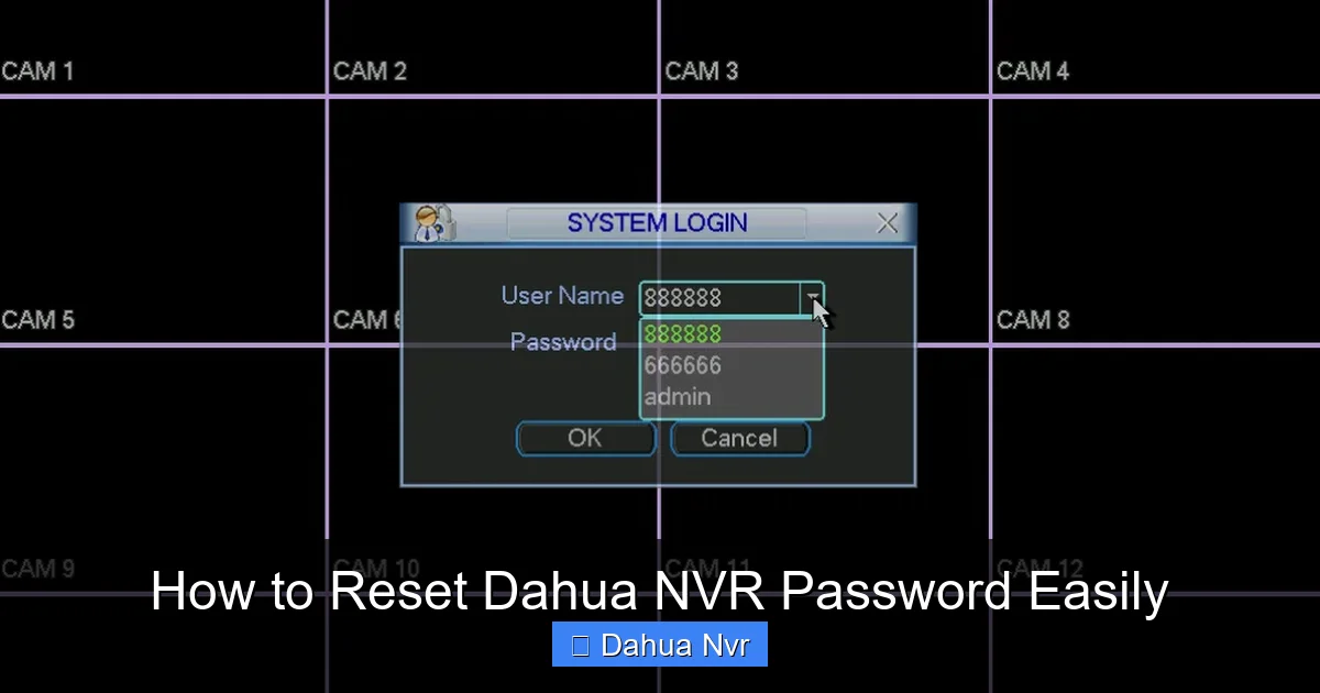 How to Reset Dahua NVR Password Easily - content2 visual guide