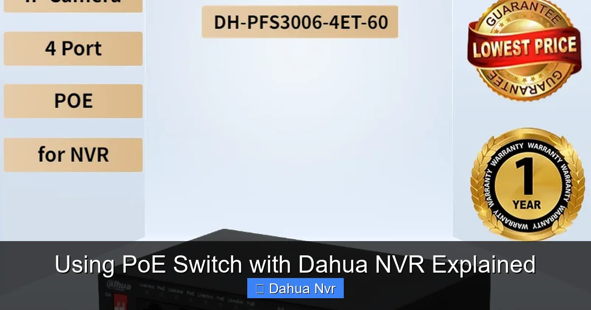 Using PoE Switch with Dahua NVR Explained - content1 visual guide