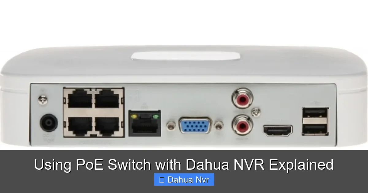 Using PoE Switch with Dahua NVR Explained - content2 visual guide