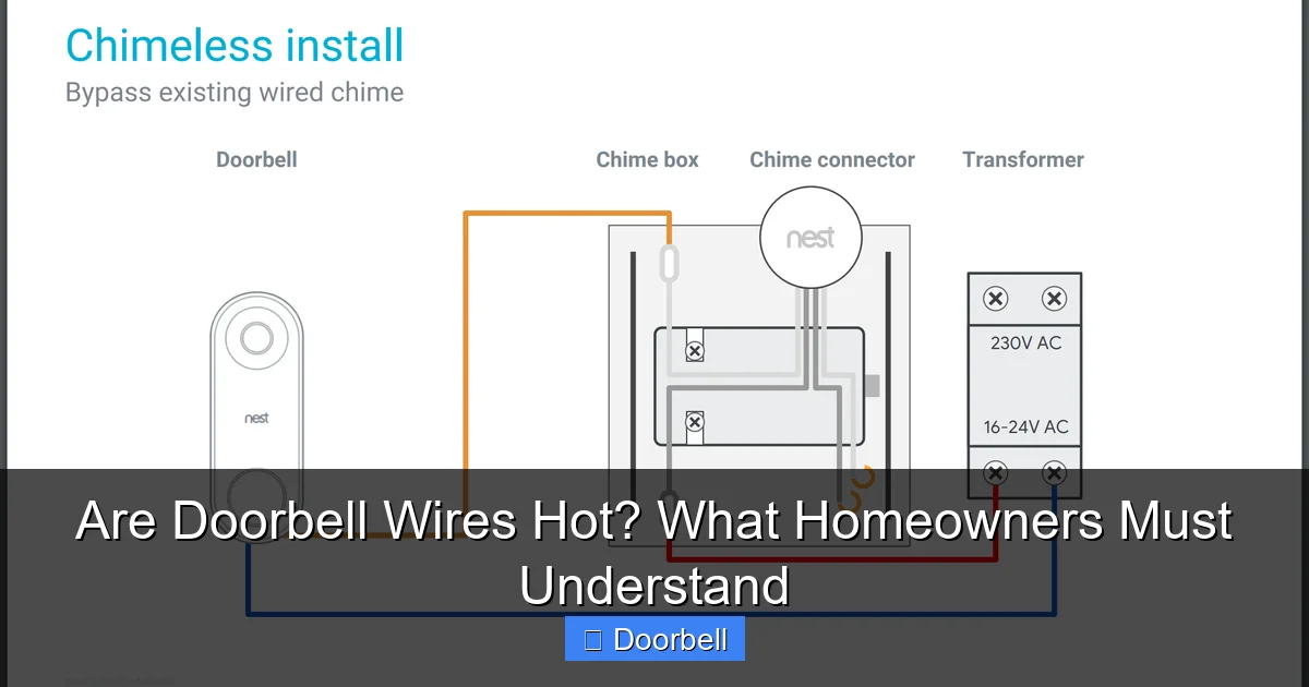 Are Doorbell Wires Hot? What Homeowners Must Understand - content1 visual guide