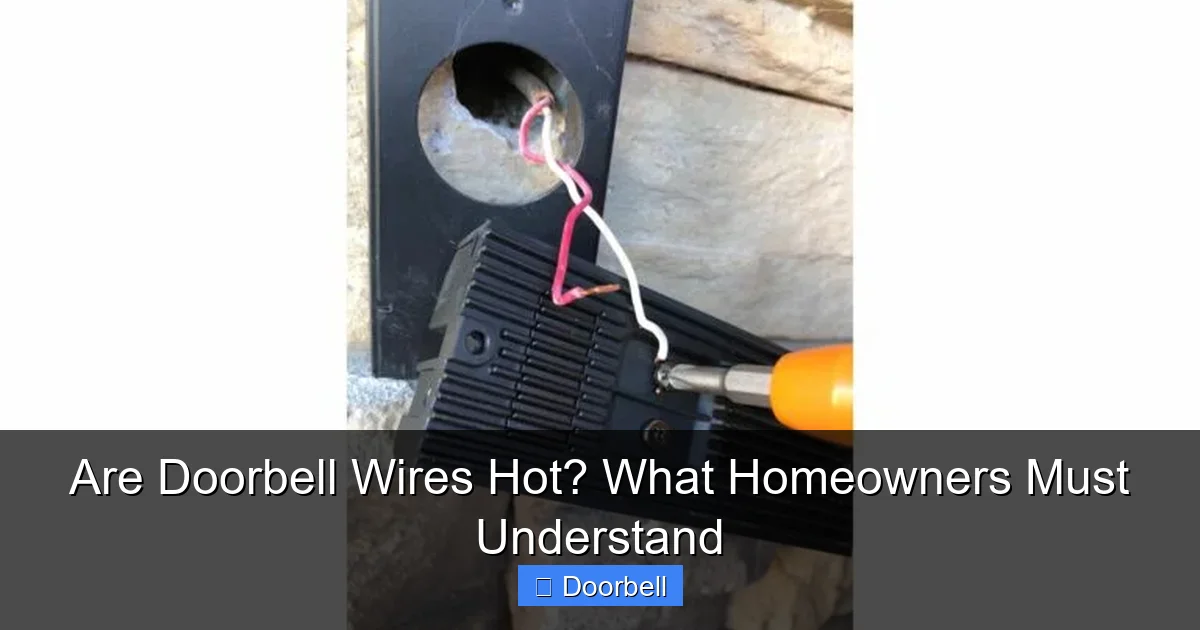 Are Doorbell Wires Hot? What Homeowners Must Understand - content2 visual guide