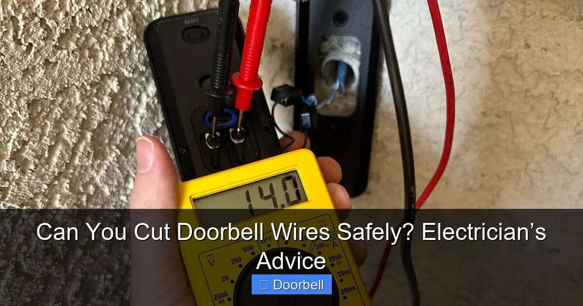 Can You Cut Doorbell Wires Safely? Electrician’s Advice - content1 visual guide