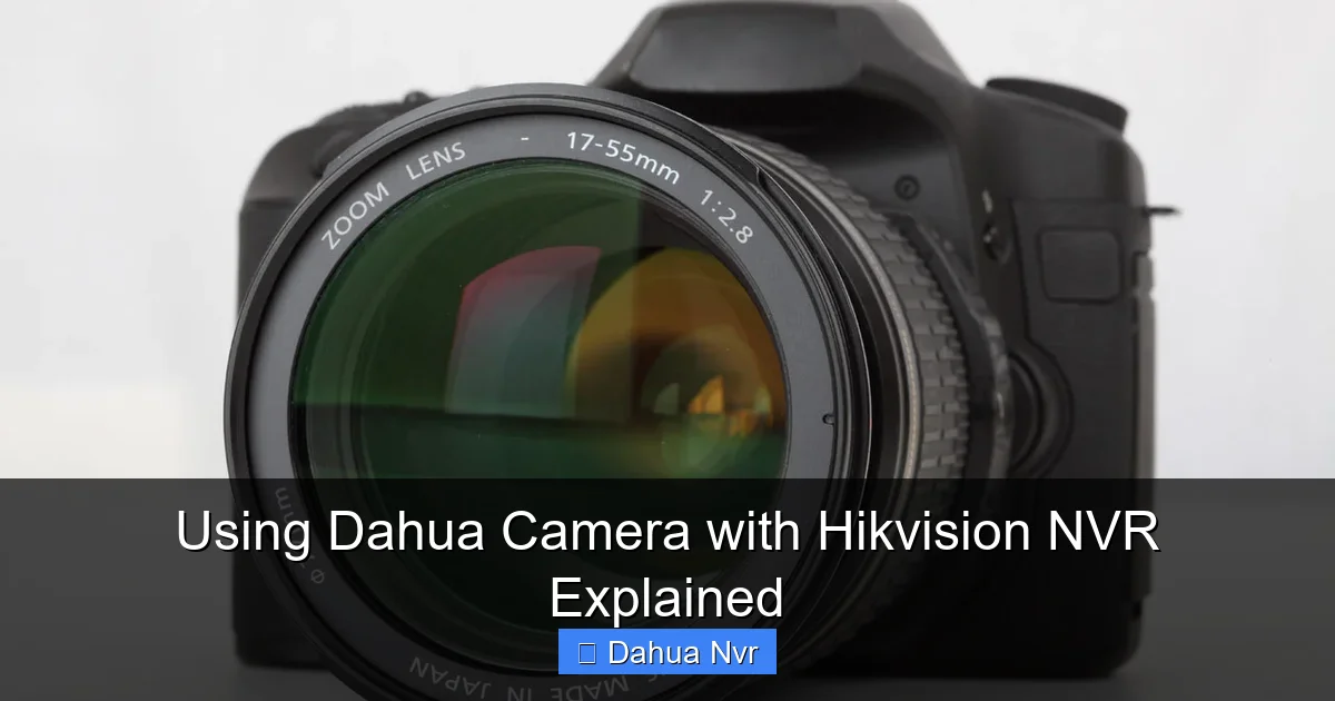 Using Dahua Camera with Hikvision NVR Explained - content1 visual guide