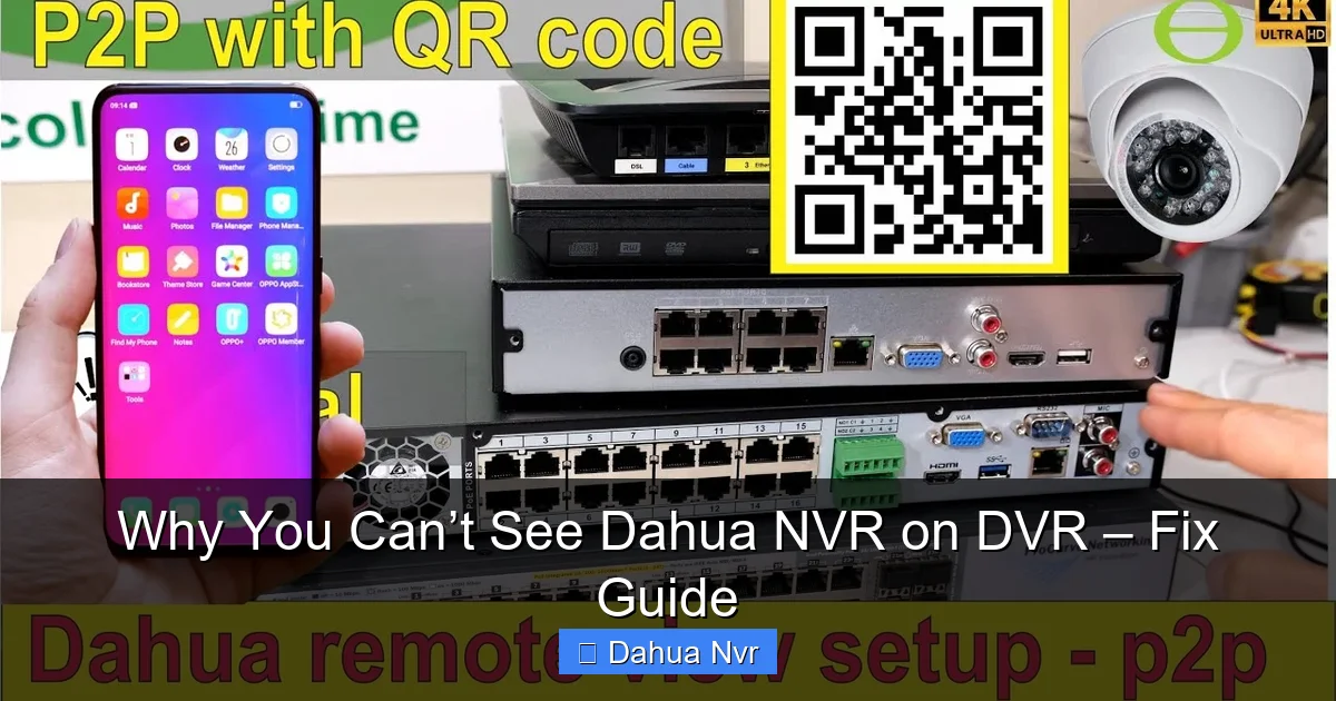 Why You Can’t See Dahua NVR on DVR – Fix Guide - content1 visual guide