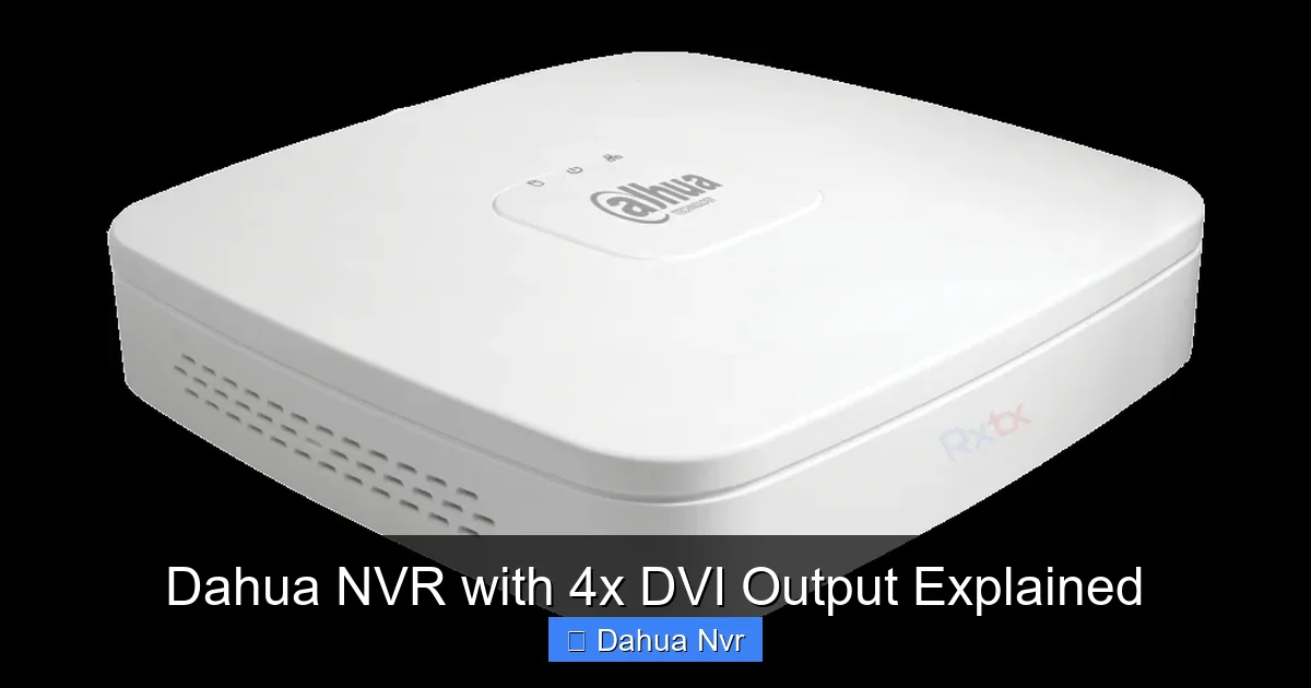 Dahua NVR with 4x DVI Output Explained - content1 visual guide