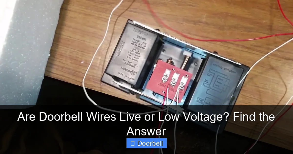 Are Doorbell Wires Live or Low Voltage? Find the Answer - content1 visual guide