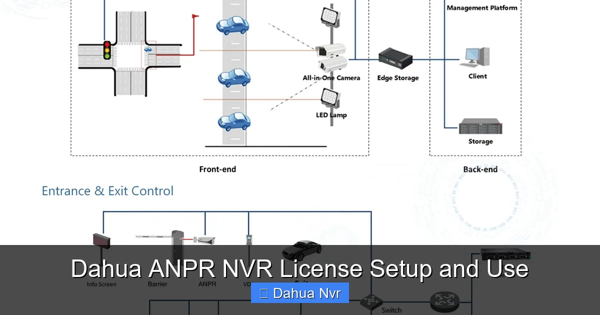 Dahua ANPR NVR License Setup and Use - content1 visual guide