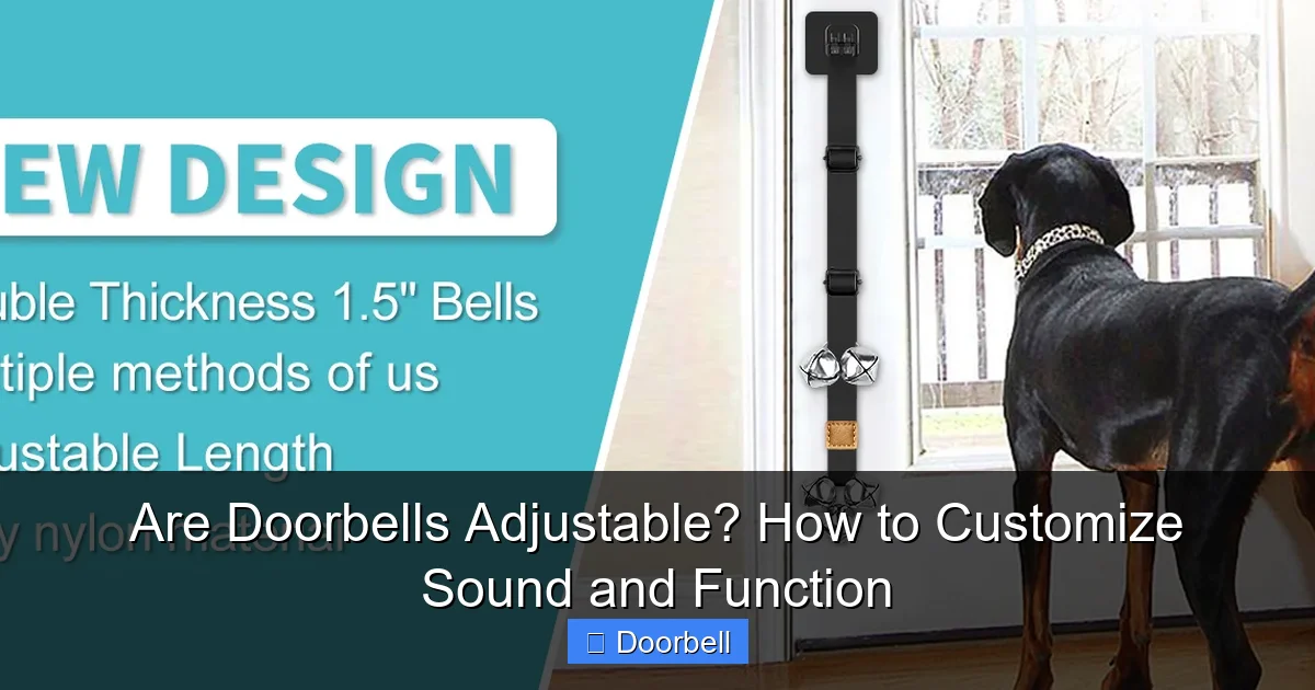 Are Doorbells Adjustable? How to Customize Sound and Function - content1 visual guide