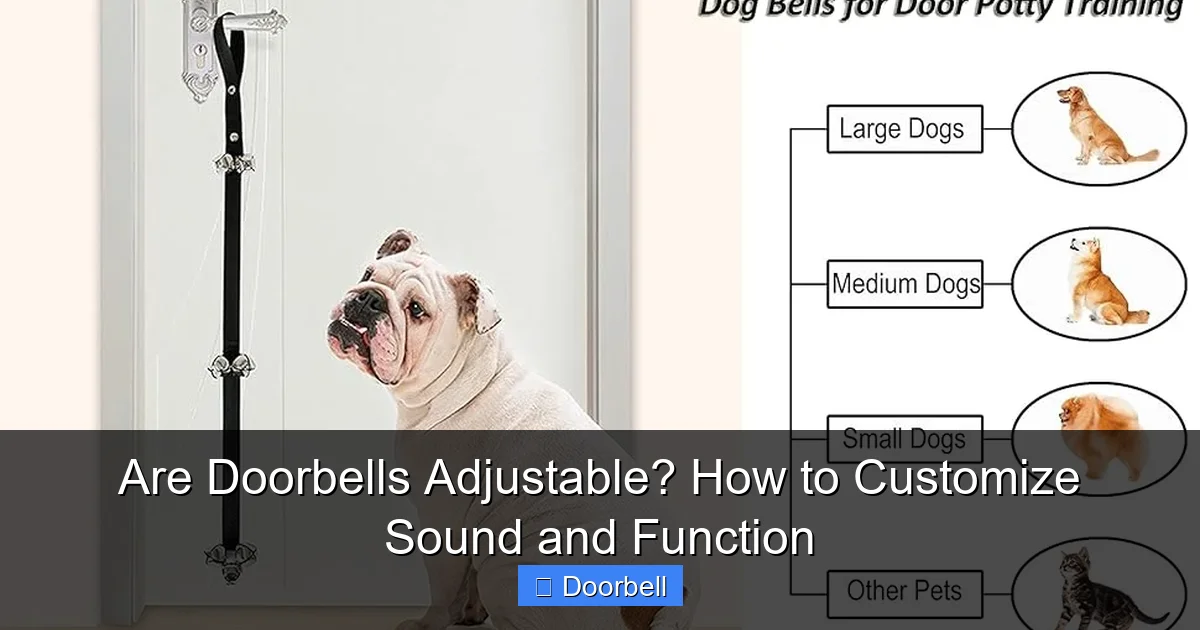 Are Doorbells Adjustable? How to Customize Sound and Function - content2 visual guide