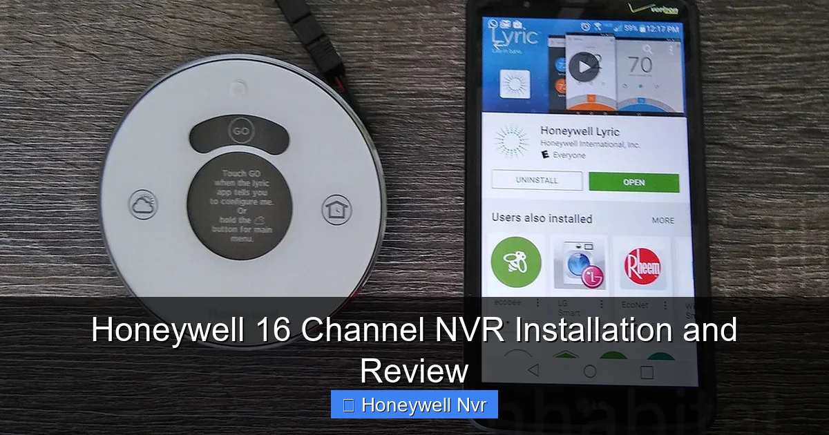 Honeywell 16 Channel NVR Installation and Review - content1 visual guide