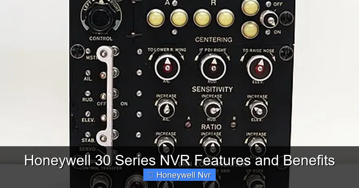Honeywell 30 Series NVR Features and Benefits - content1 visual guide