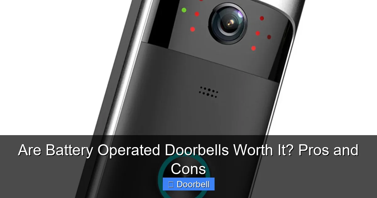 Are Battery Operated Doorbells Worth It? Pros and Cons - content2 visual guide
