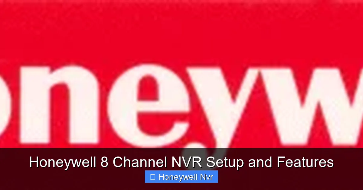 Honeywell 8 Channel NVR Setup and Features - content1 visual guide