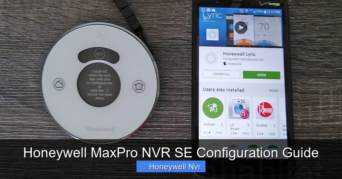 Honeywell MaxPro NVR SE Configuration Guide - content1 visual guide