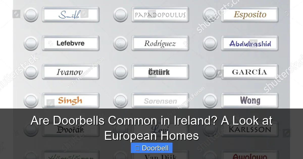 Are Doorbells Common in Ireland? A Look at European Homes - content1 visual guide