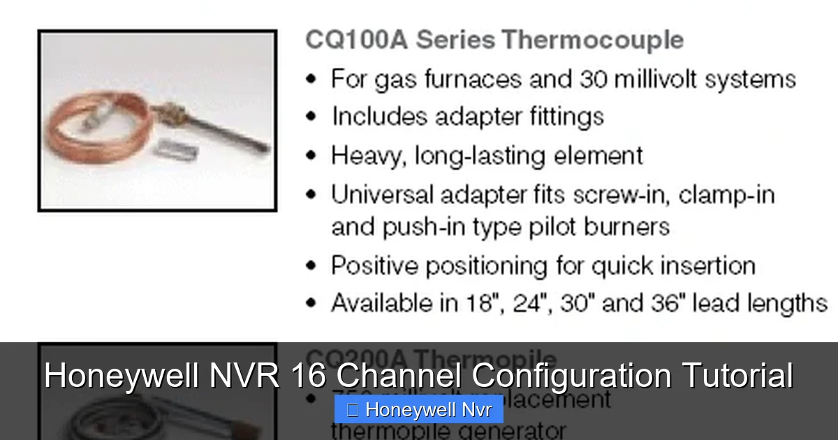 Honeywell NVR 16 Channel Configuration Tutorial - content2 visual guide