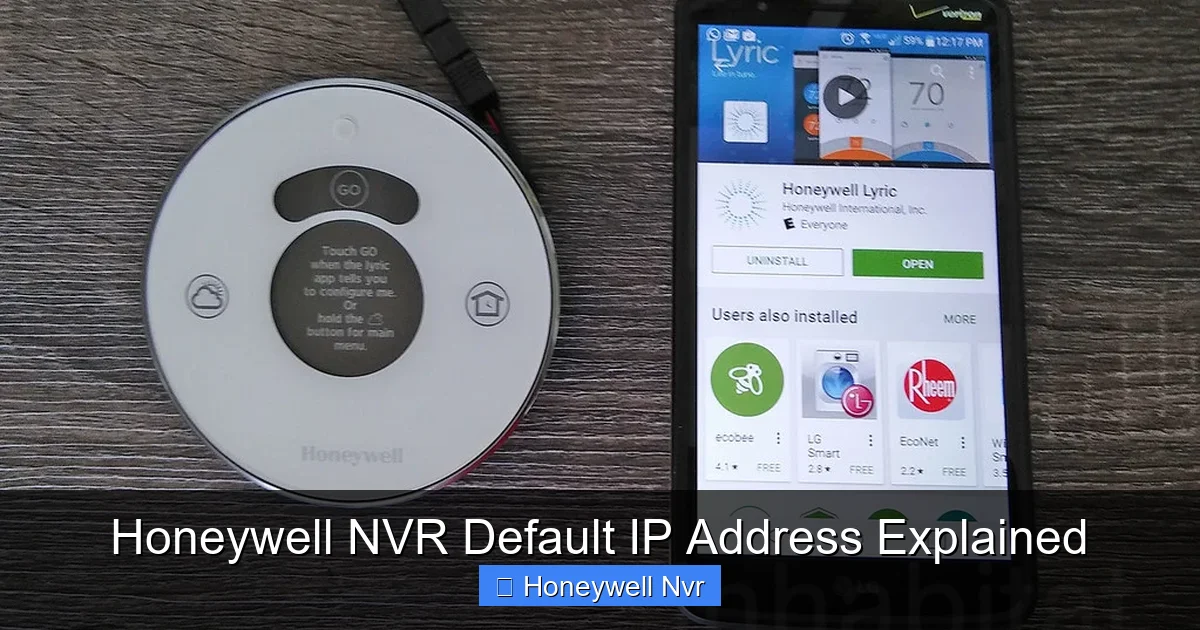 Honeywell NVR Default IP Address Explained - content1 visual guide