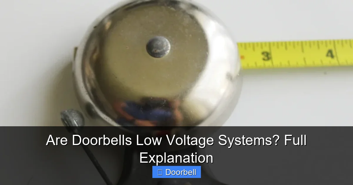 Are Doorbells Low Voltage Systems? Full Explanation - content1 visual guide