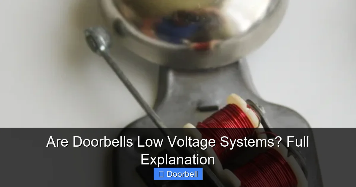 Are Doorbells Low Voltage Systems? Full Explanation - content2 visual guide