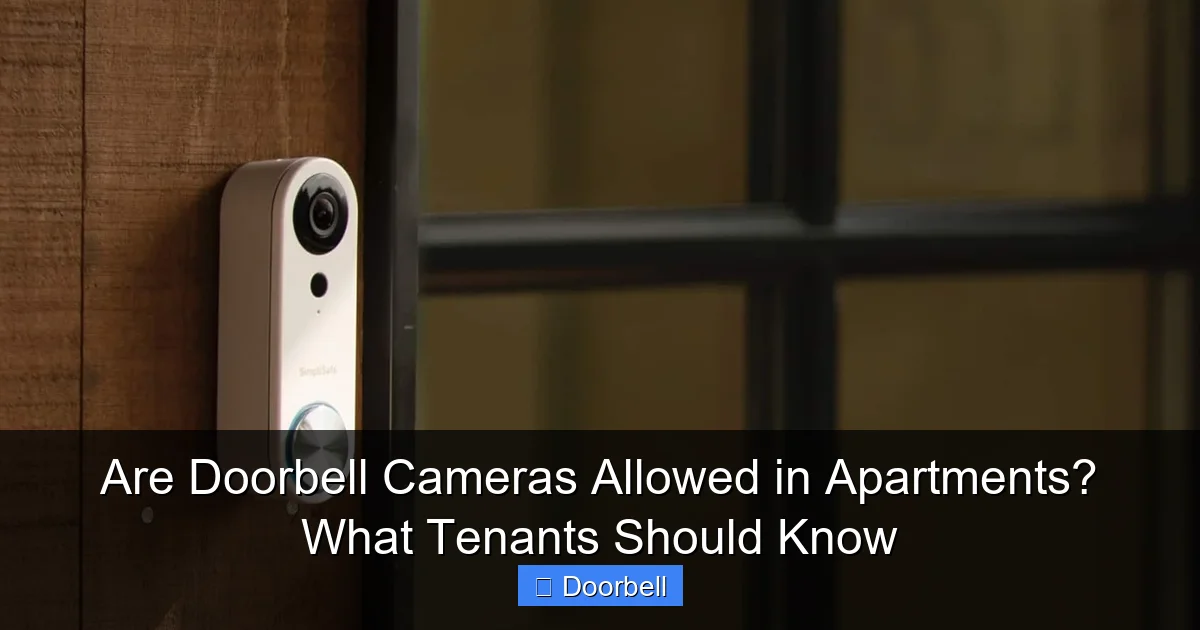 Are Doorbell Cameras Allowed in Apartments? What Tenants Should Know - content1 visual guide